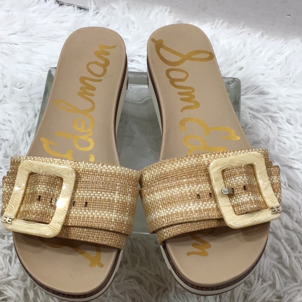 Sam Edelman Women's Ariane Buckle Detail Sandals, 8.5 - Picture 3 of 11